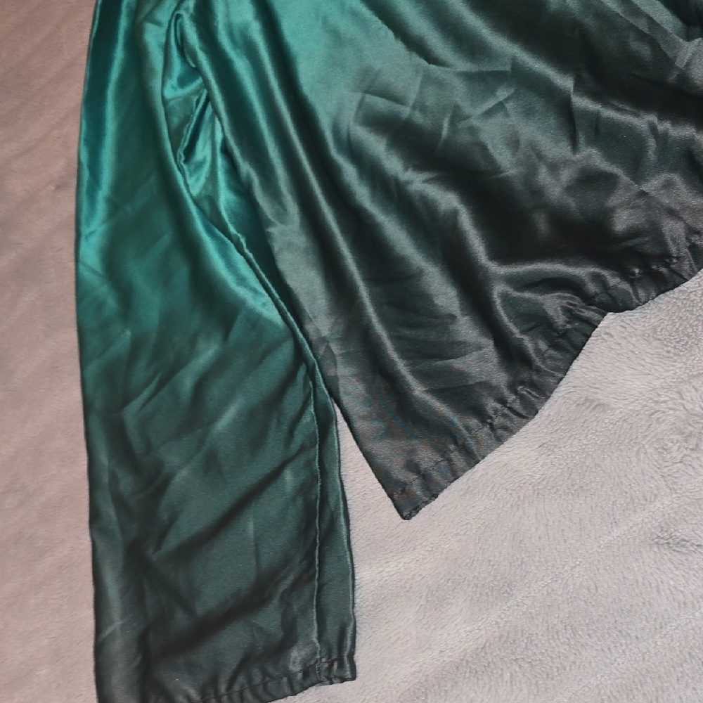Apostrophe Teal Long Sleeved Blouse Size Large - Picture 7 of 7